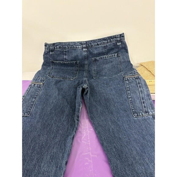 We Wore What Utility Straight Leg Med Wash 31 Cargo - Picture 13 of 13